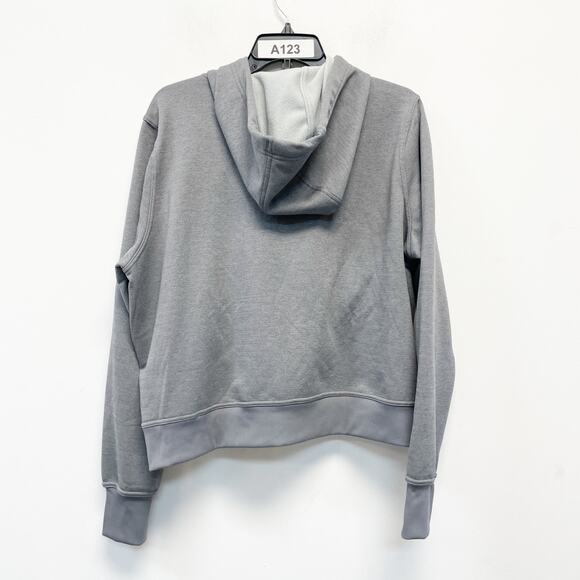 Nike Women's Pullover Fitness Hoodie Therma-Fit One Heather Gray Size XL - Picture 2 of 5